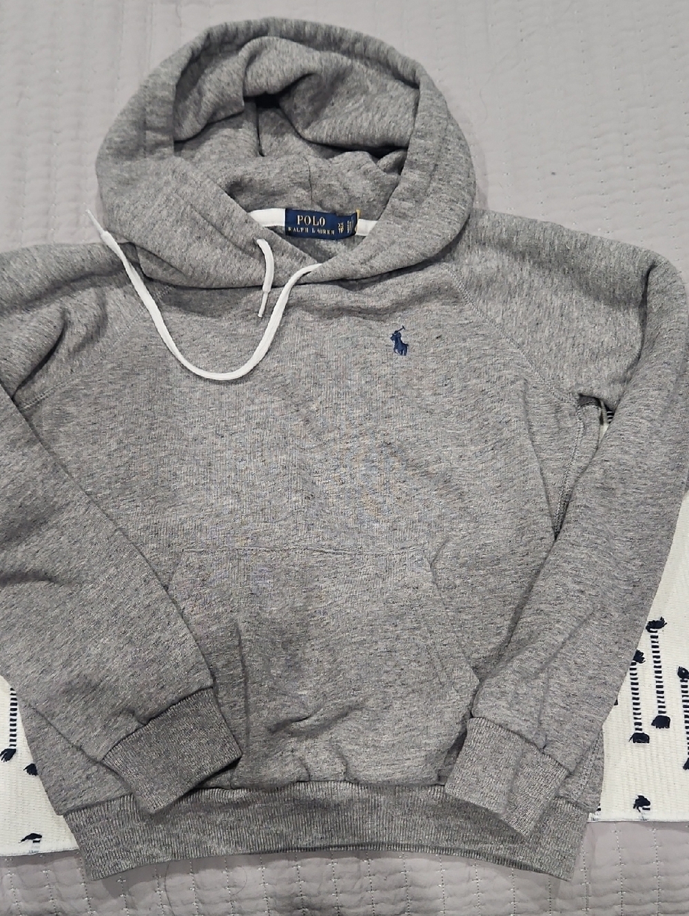 Polo by Ralph Lauren Gray Crewneck Hoodie with Navy Pony